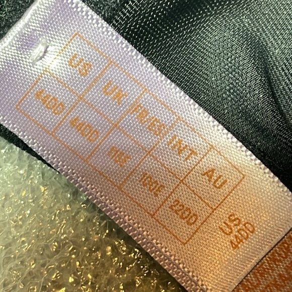 Savage X Fenty Wallflower Unlined Balconette Bra blk Caviar Deco Embroidery 44DD - Picture 8 of 11